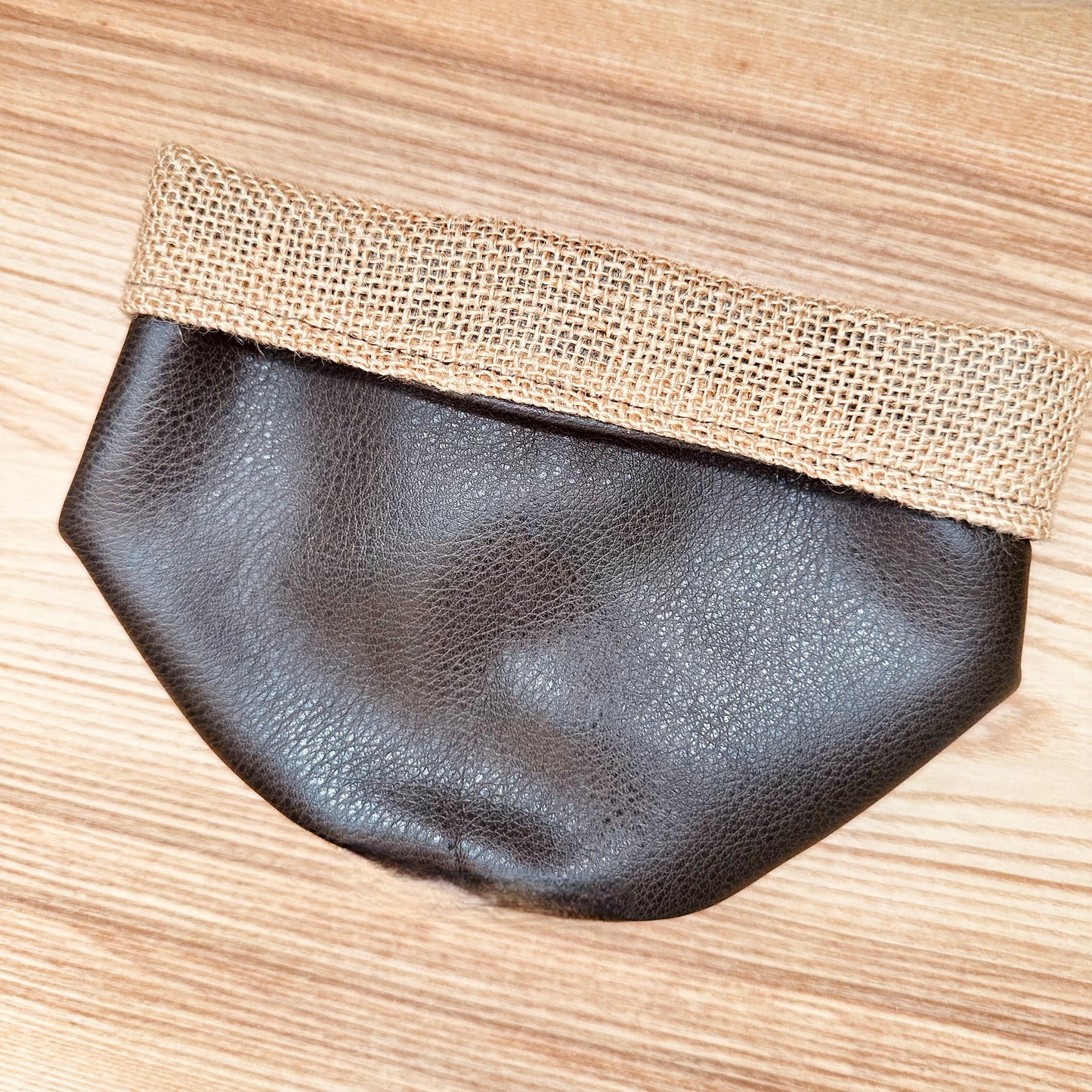 4" Dark Chocolate Cuffed Plant Pot Cover