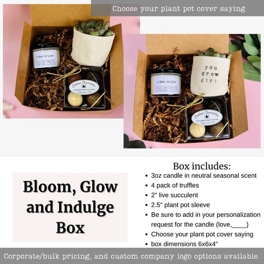 Bloom, glow and indulge