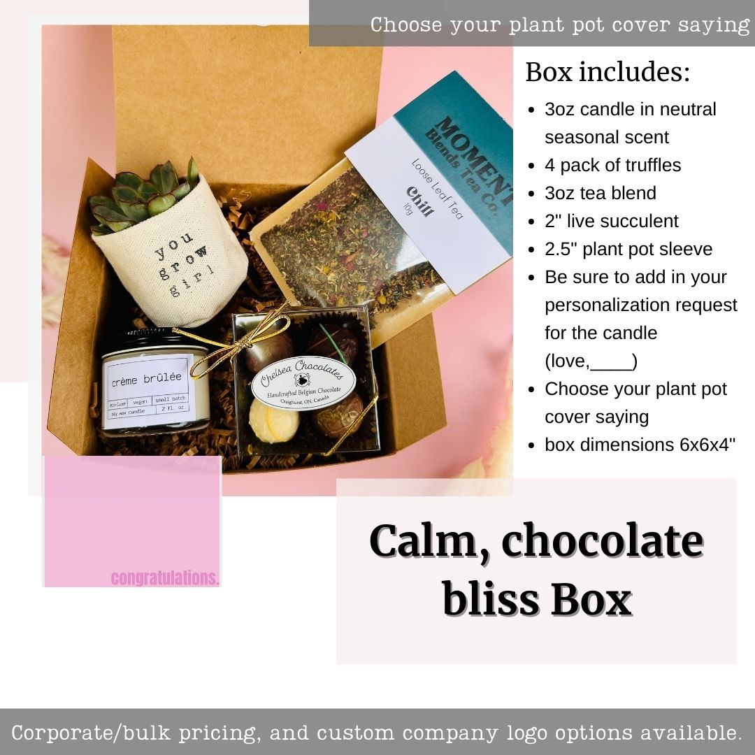 Calm, Chocolate Bliss Box
