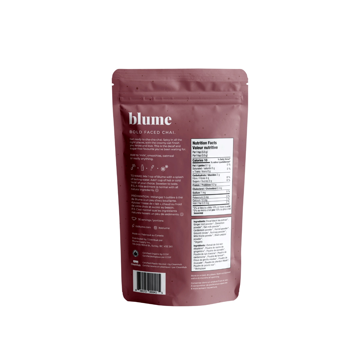 Blume Latte - 100g (30 servings)