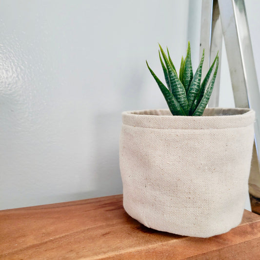 Natural Canvas Planter