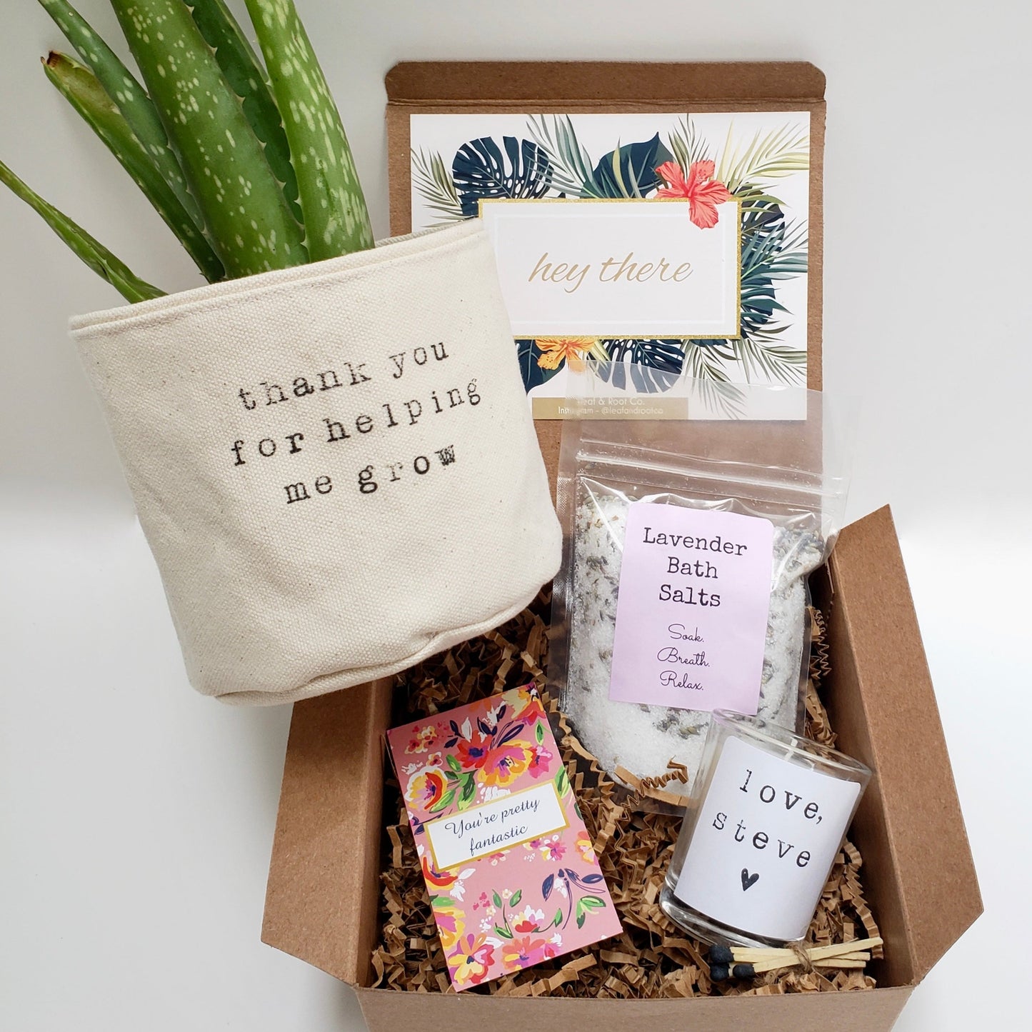 Thank You For Helping Me Grow Gift Box