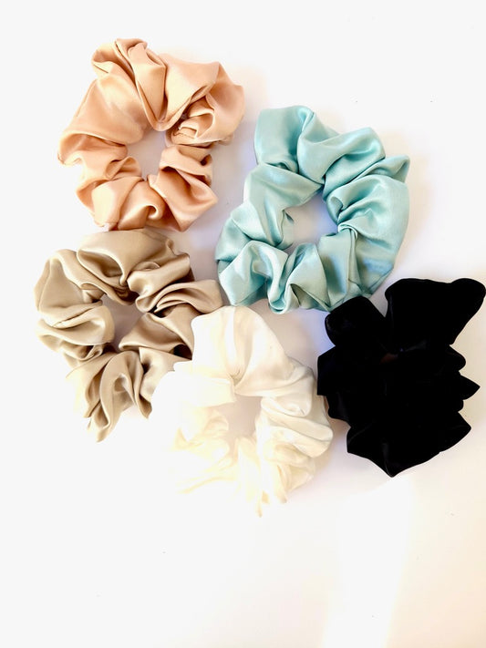 Lees & Alex Silk Scrunchies